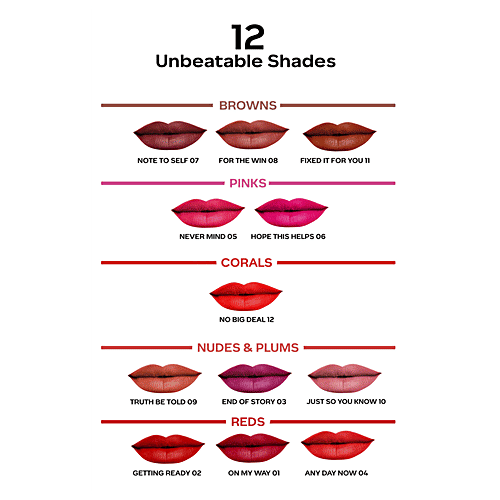 Faces Canada Comfy Matte Liquid Lip Color, 3 ml Truth Be Told 09 10 Hour Stay, No Dryness, With Natural Oils