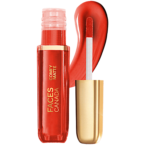 Faces Canada Comfy Matte Liquid Lip Color, 3 ml No Big Deal 12 10 Hour Stay, No Dryness, With Natural Oils