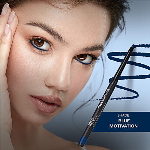 Faces Canada Magneteyes Color Kajal - Waterproof & Smudge Proof, Paraben Free, 0.3 g Blue Motivation 01 