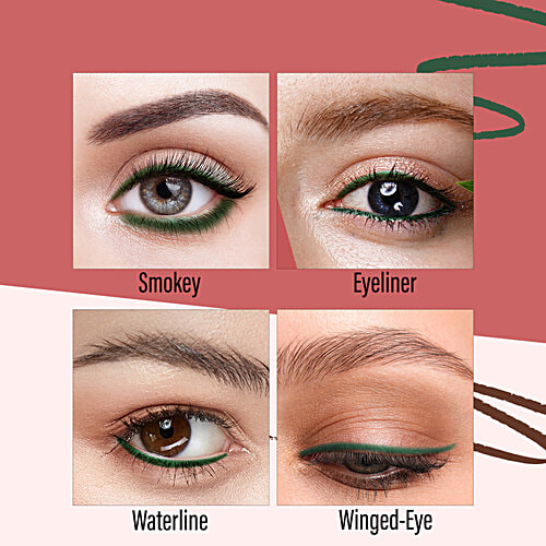 Faces Canada Magneteyes Color Kajal - Waterproof & Smudge Proof, Paraben Free, 0.3 g Blue Motivation 01 