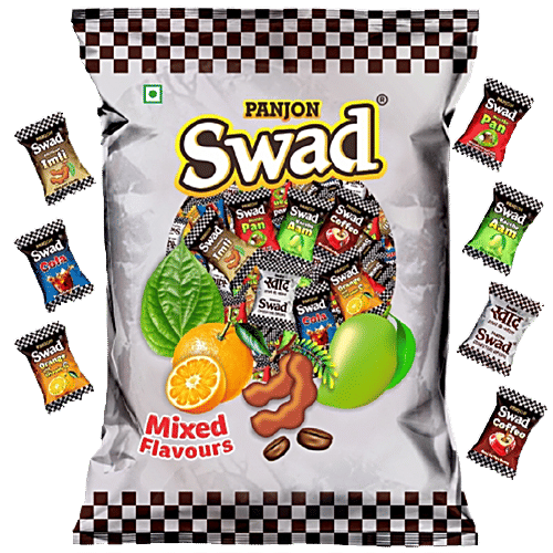 Buy Swad Mix Fruit Assorted Candy Kaccha Aam, Imli, Orange, Coffee
