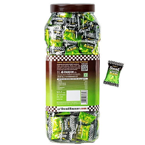 Buy Swad Kachha Aam Raw Mango Candy Toffee Jar Online at Best Price