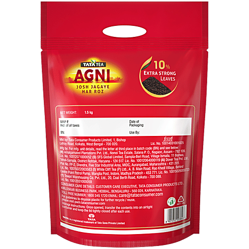 Tata Tea Agni Special Leaf Tea, 1.5 kg Pouch