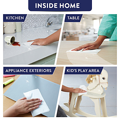 Lizol Disinfectant & Cleaning Multi-Surface Wipes, Lemon Breeze, 70 Wipes  