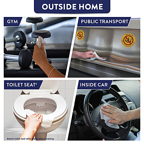 Lizol Disinfectant & Cleaning Multi-Surface Wipes, Lemon Breeze, 70 Wipes  