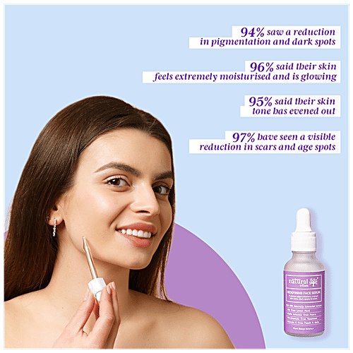Natural Vibes Redefining Face Serum With Plant Based Alpha Arbutin, Niacinamide & Vitamin C For Pigmentation & Scars, 30 ml  