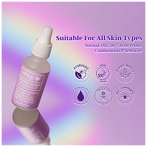 Natural Vibes Redefining Face Serum With Plant Based Alpha Arbutin, Niacinamide & Vitamin C For Pigmentation & Scars, 30 ml  