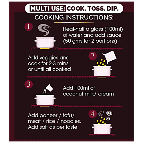 White Light  Red Thai Curry Paste - Authentic, Premium, Hand-Churned, For Cooking, Dips, Spread, 250 g  