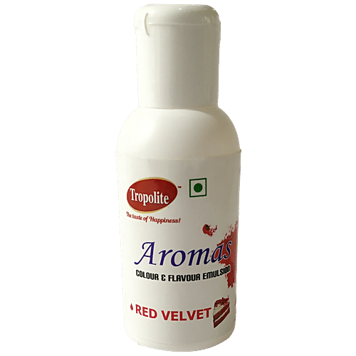 Buy Tropolite Aromas Colour & Flavour Emulsion Red Velvet, For Preparing Bakery Items Online