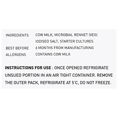 CUREMONTE Cheddar- Aged , Artisan, Handmade, Gourmet Cheese, For Italian Recipes, Snacks, 175 g  