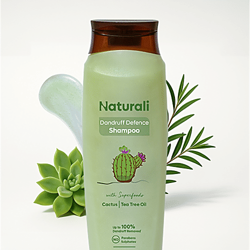 Naturali Dandruff Defence Shampoo - Moisturises, Scalp & Hair, 200 ml  