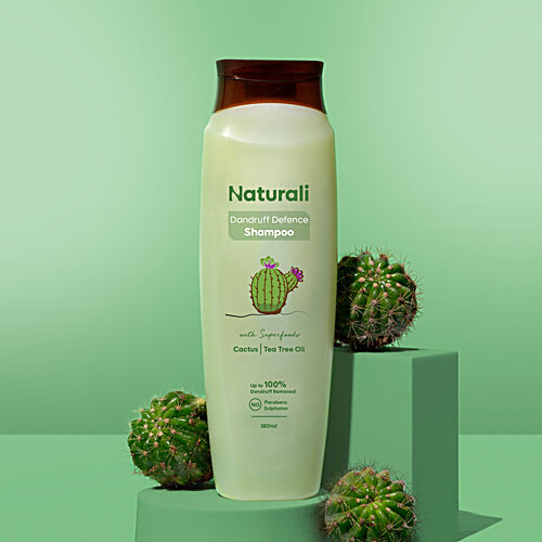 Naturali Dandruff Defence Shampoo - Moisturises, Scalp & Hair, 340 ml  