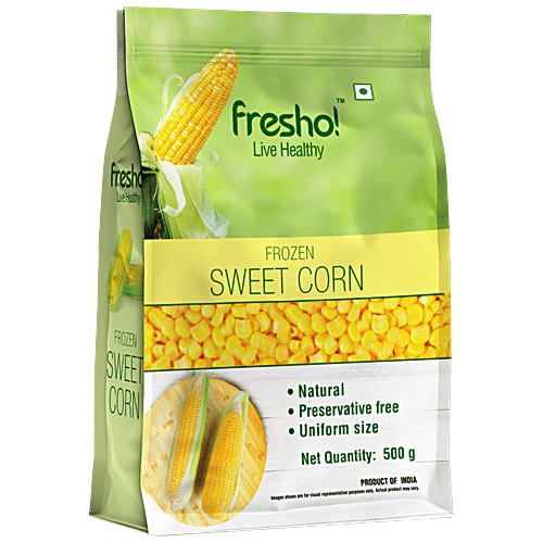 fresho! Frozen Sweet Corn, 500 g Pouch 