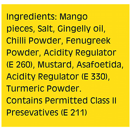 Mambalam Iyers Cut Mango Pickle - Made With Gingelly Oil, Sweet, Tangy, Spicy, No Preservatives, 100 g Bottle 