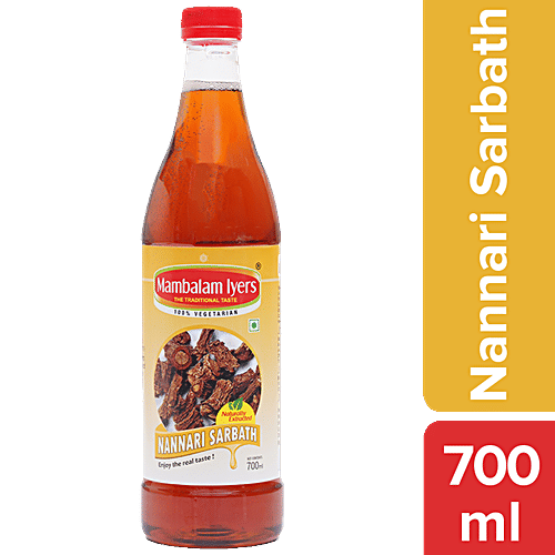 Mambalam Iyers Nannari Sarbath, 700 ml Bottle