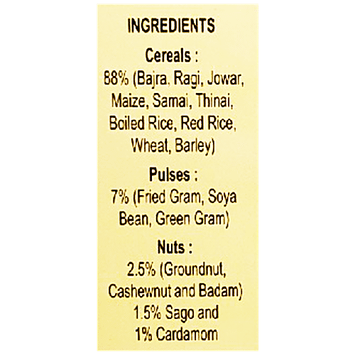 Mambalam Iyers Nutrition Mix - Bajra, Ragi, Jowar, Rich In Protein & Fibre, No Added Sugar, 500 g (Get 500 g Extra Free)