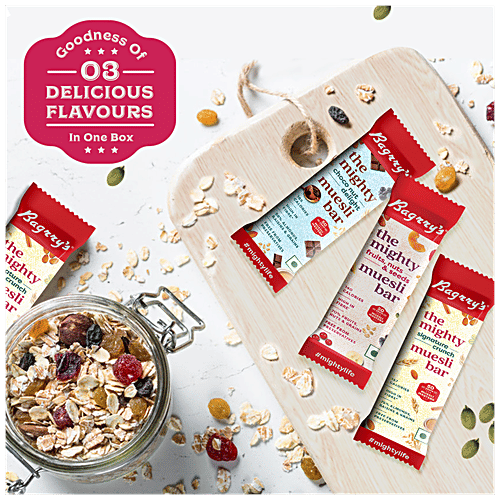 Buy Bagrrys The Mighty Muesli Bars Wholesome, Provides Energy, Rich