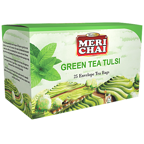 Buy Meri Chai Green Tea Tulsi Tea With Holy Basil, Rich In