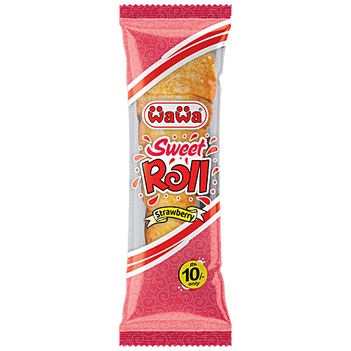 Buy Wawa Strawberry Cream Roll Crunchy, Creamy & delicious Snack