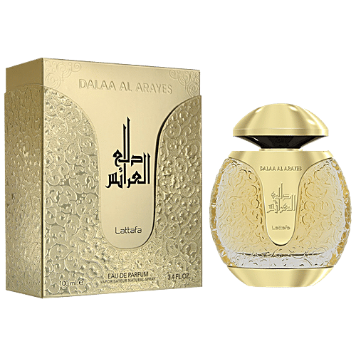Lattafa Dalaa Al Arayes Gold Eau De Parfum - Imported, Long Lasting, Perfumed Body Spray, For Men & Women, 100 ml  