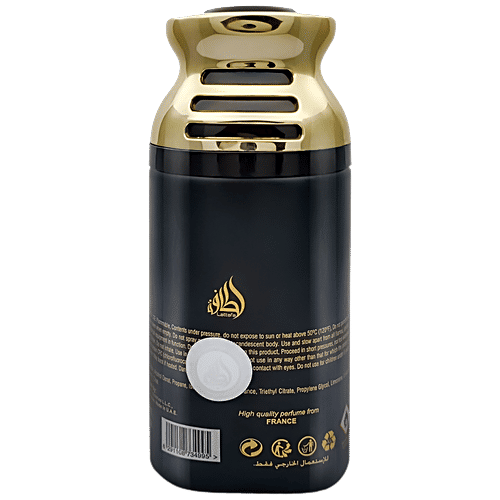 Lattafa Lail Maleki Concentrated Deodorant - Imported, Long Lasting, Perfumed Body Spray, For Men & Women, 250 ml  
