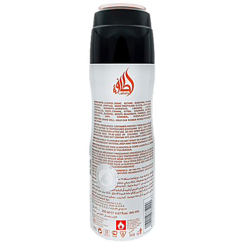 Lattafa Fakhar Pink Deodorant - Imported, Long Lasting, Perfumed Body Spray, For Men & Women, 200 ml  