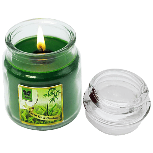 Buy IRIS Green Tea and Bamboo Jar Candle Online at Best Price of Rs 150
