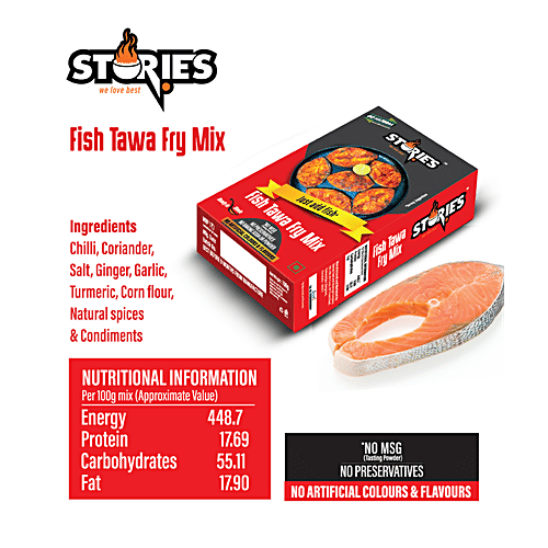 Stories Fish Tawa Fry Mix - Spices Blend, No Artificial Ingredients, Flavours, 50 g  