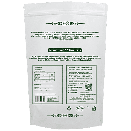 Buy Graminway Quinoa Flour Gluten Free, Dietary Fibre, Protein Rich