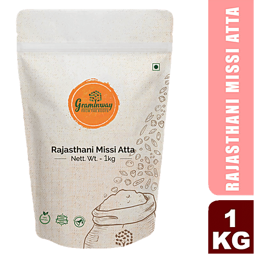 Graminway Rajasthani Missi Atta - Traditional Bread Mix Flour Blend, For Making Chapati, Puri, 1 kg