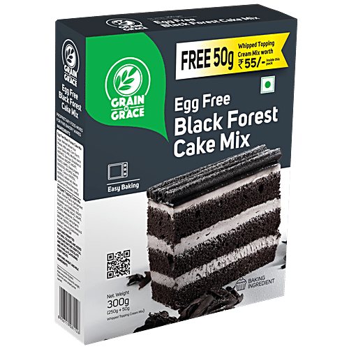 Buy Grain N Grace Black Forest Cake Mix Eggless, Instant Dessert, For
