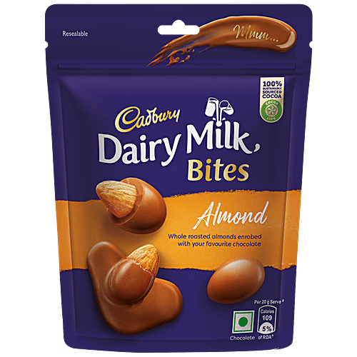 Buy Cadbury Dairy Milk Dairy Milk Bites Almonds, Roasted & Chocolate