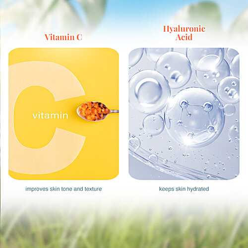 VLCC Vitamin C Clay Mask Restorative Clay Mask With Vitamin C & Hyaluronic Acid, 100 g  