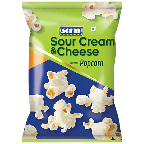 Buy ACT II Sour Cream N Cheese Popcorn Ready To Eat, Crispy & Crunchy