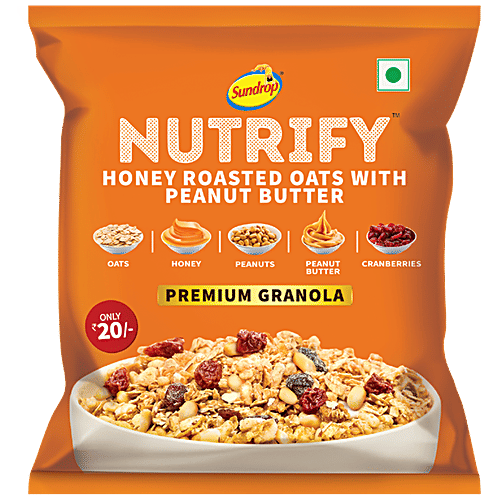 Buy Sundrop Nutrify Honey Roasted Oats With Peanut Butter, Almonds
