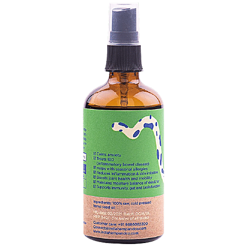 Buy India Hemp and Co Hemp Seed Cat Oil Relieves Anxiety, Easy To