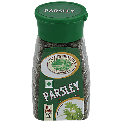 Naturesmith Parsley Seasoning - Use With Pizza, Bread, Salad, No Preservatives & Colours, 15 g Sprinkle Bottle 