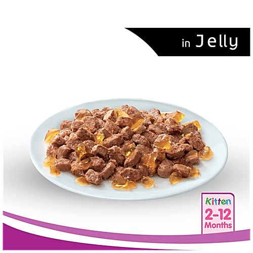 Whiskas Wet Cat Food - Kittens , 2-12 Months, Tuna In Jelly Flavour, Balanced Nutrition, 4 kg (48 packs x 85 g each) Balanced Nutrition
Tuna in Jelly
Healthy Development