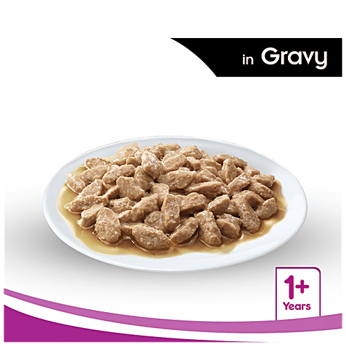 Whiskas Wet Cat Food -  Adult Cats, 1+Years, Salmon In Gravy Flavour, Balanced Nutrition, 4 kg (48 packs x 85 g each) Healthy and Tasty
Complete and Balanced Nutrition
Wet Cat Food Recipe