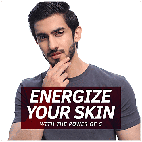 Ustraa Power Face Wash Energise & De-Tan - Dermatologically Tested, With Caffeine & Clove Oil, No Sulphates & Parabens, 200 g  