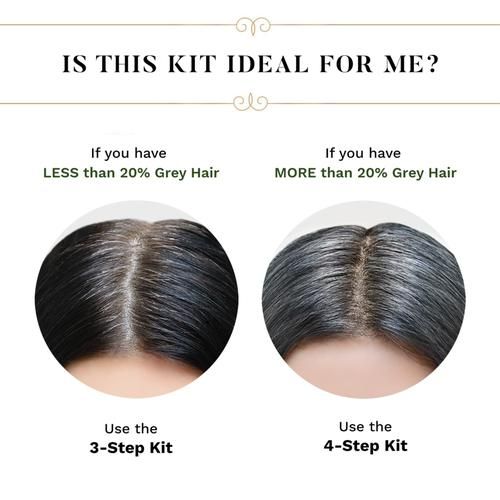 Buy Sesa Natural Hair Colour Kit For High Grey% - Natural Black, 4 Steps,  100% Organic & Ayurvedic, No Ammonia, PPD, Peroxide, Online at Best Price  of Rs 315 - bigbasket
