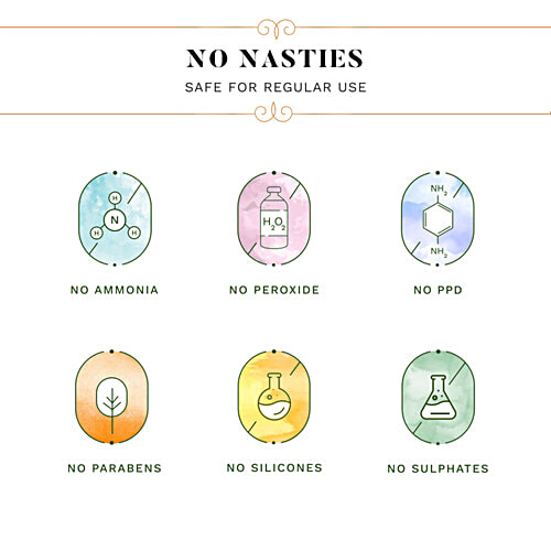 Sesa Natural Hair Colour Kit For High Grey% - Natural Black, 4 Steps, 100% Organic & Ayurvedic, No Ammonia, PPD, Peroxide,, 2 pcs (200 g + 40ml)