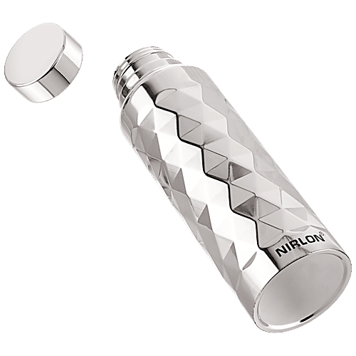 Nirlon Stainless Steel Freezer Bottle - Frozen , Mirror Polished, Leak-Proof, Durable, 1 L  