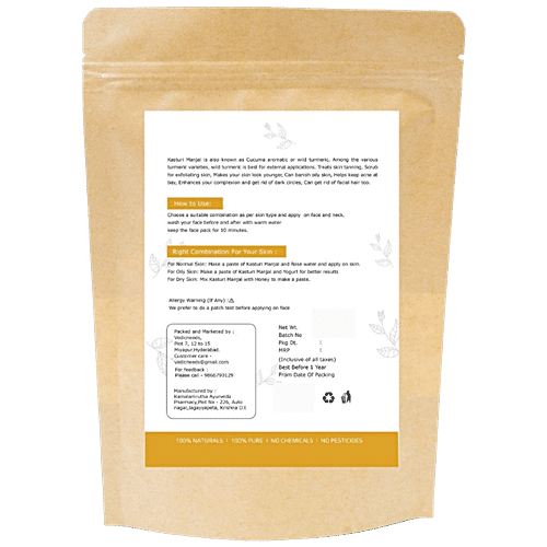 Vedic Needs Kasturi Manjal/Wild Turmeric - Rich In Health Benefits, 100 g