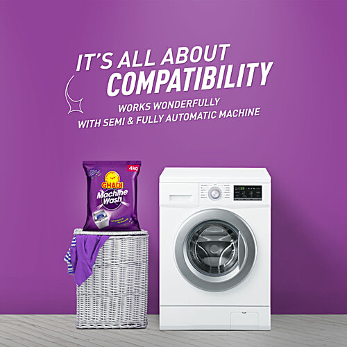 Ghadi Machine Wash Detergent Powder, Lavender Fragrance, Compatible With All Washing Machines, 4 kg  Effortless Cleaning
 Saves Time
 Affordable