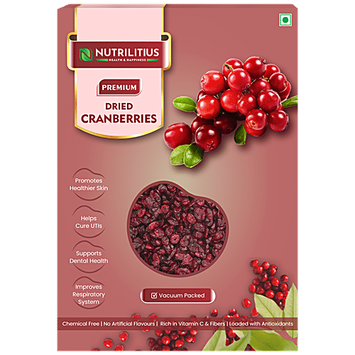 Buy Nutrilitius Dried Cranberries Rich In Vital Nutrients Online at