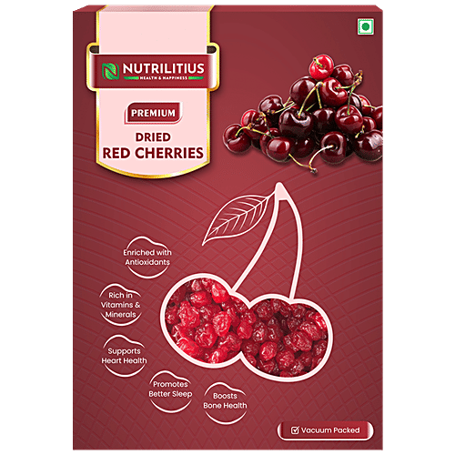 Buy Nutrilitius Dried Red Cherries Premium Quality, Rich In Vitamins