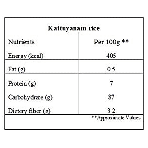 B&B Organics Kattuyanam Rice - Boosts Immunity, Rich In Iron, 1 kg  