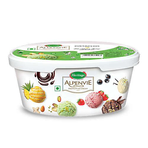 Heritage Alpenvie Pistachio Premium Ice Cream, 450 ml