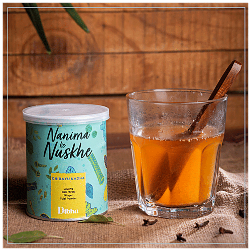 Dibha Chirayu Kadha - Herbal & Ayurvedic Recipe, High Energy, 100 g Tin